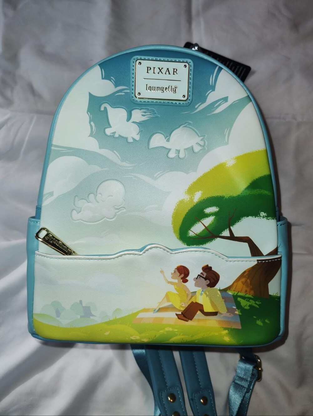 Loungefly Pixar Up Pastel Blue Green Scenic Mini Backpack